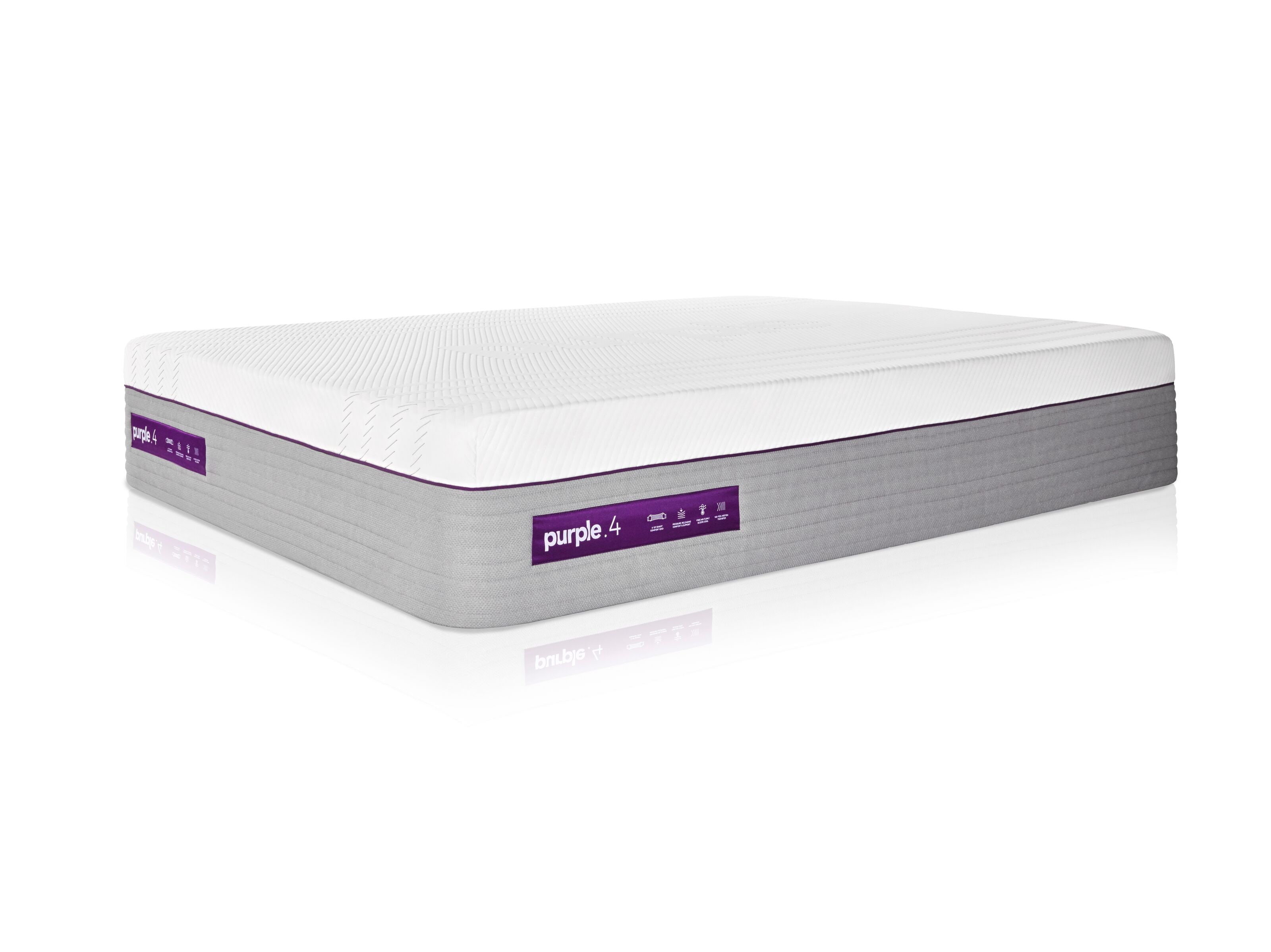 queen mattress waffle purple pad