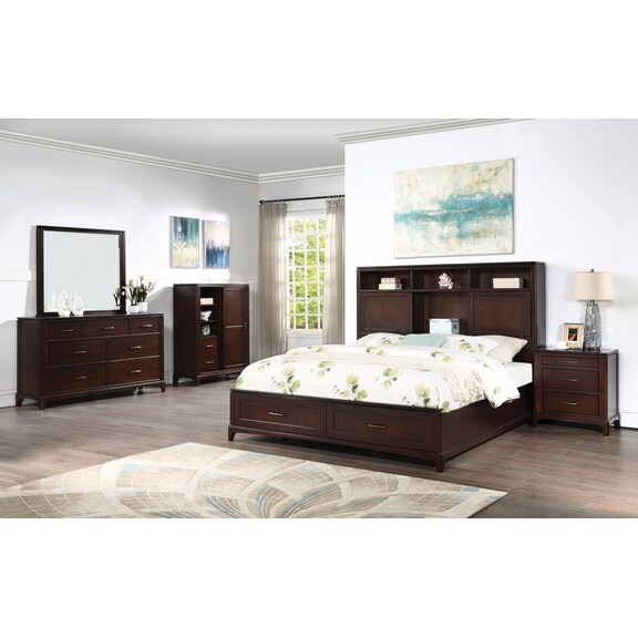 Bedroom Furniture - Chelsea 4-Piece King Storage Bedroom Set