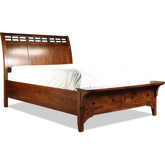 Bedroom Furniture - McKennon Queen Storage Bed