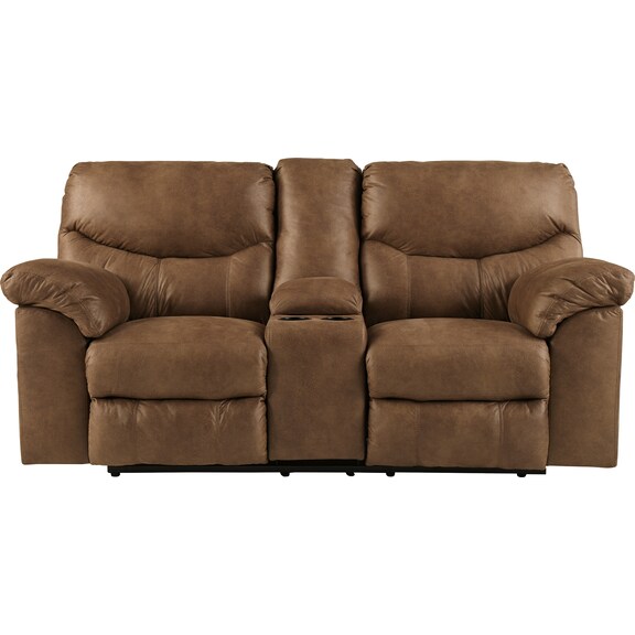 Living Room Furniture - Boxberg Power Reclining Loveseat with Console