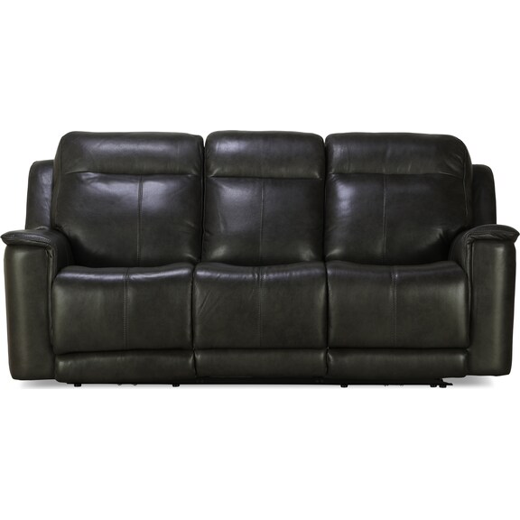 Living Room Furniture - Castin Power Reclining Sofa - Charcoal