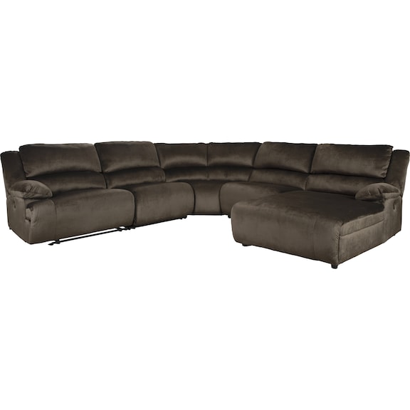 Living Room Furniture - Clonmel 6-Piece Power Reclining Sectional