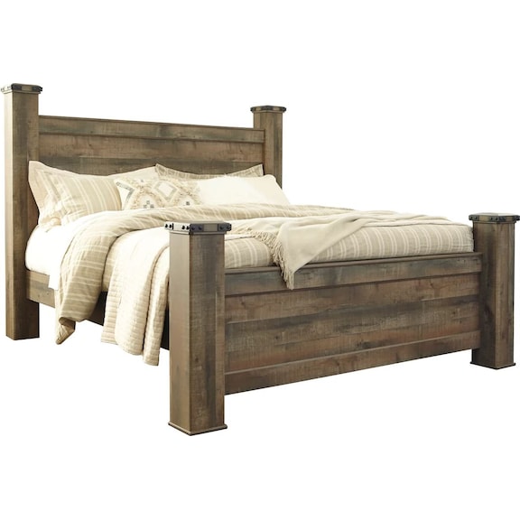 Bedroom Furniture - Trinell King Poster Bed