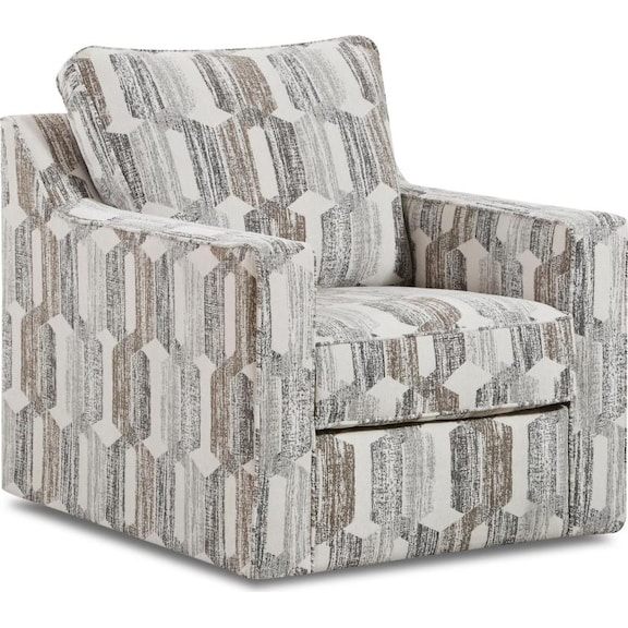 Living Room Furniture - Oasis Accent Swivel Chair