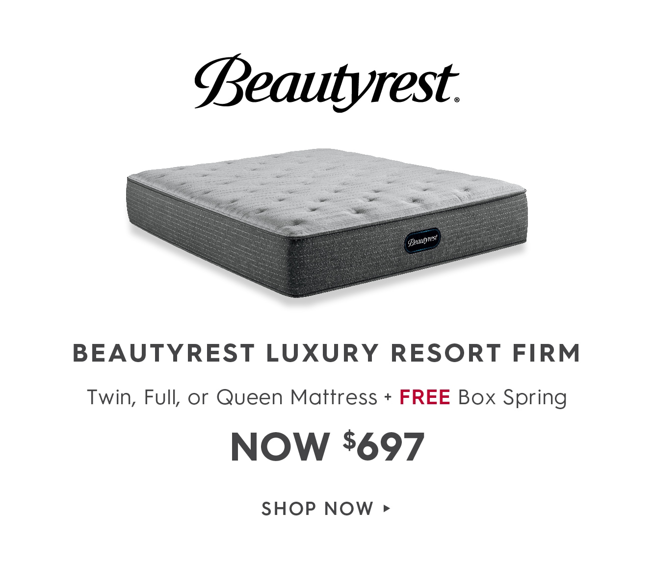 Shop the Beautyrest Luxury Resort deals.