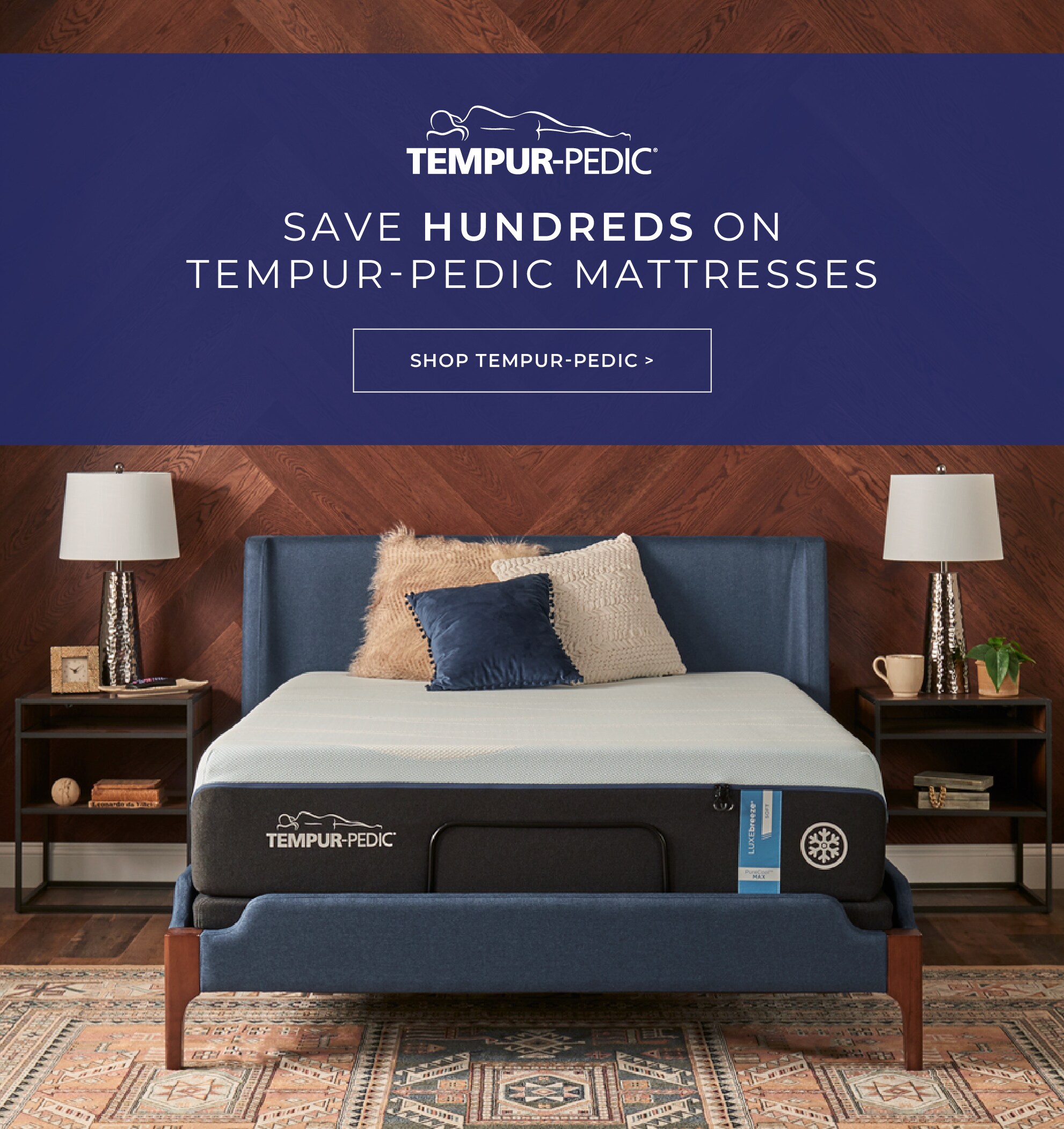 Shop Tempur-pedic mattresses.