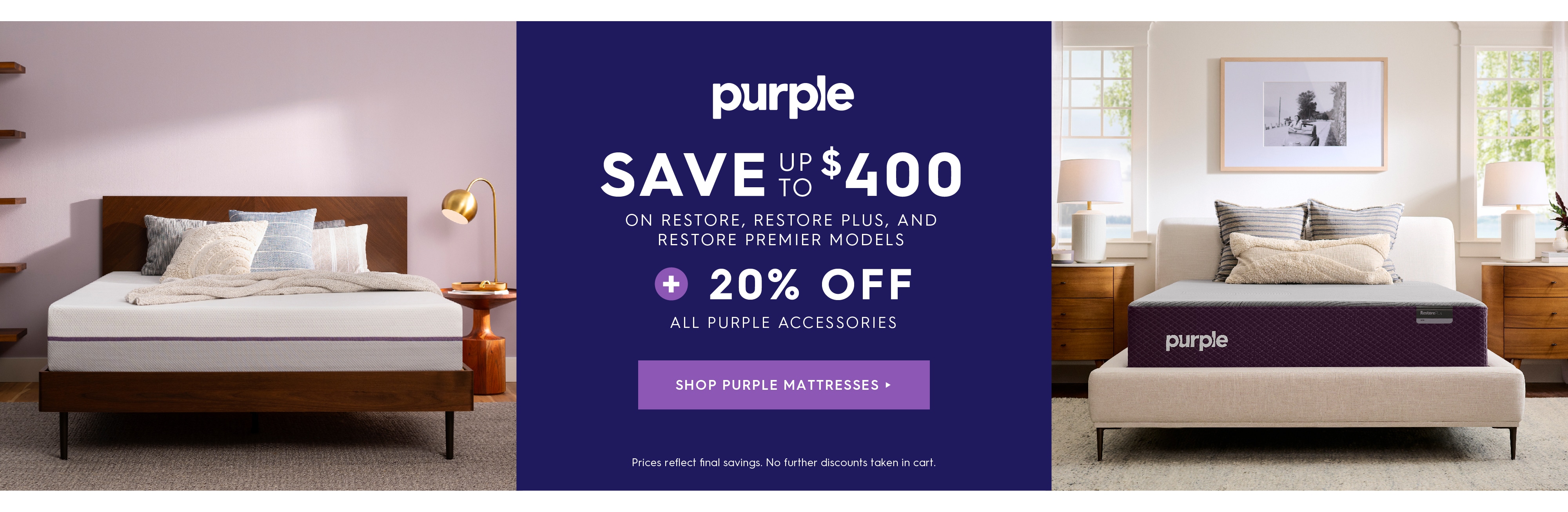 Shop Purple mattress.