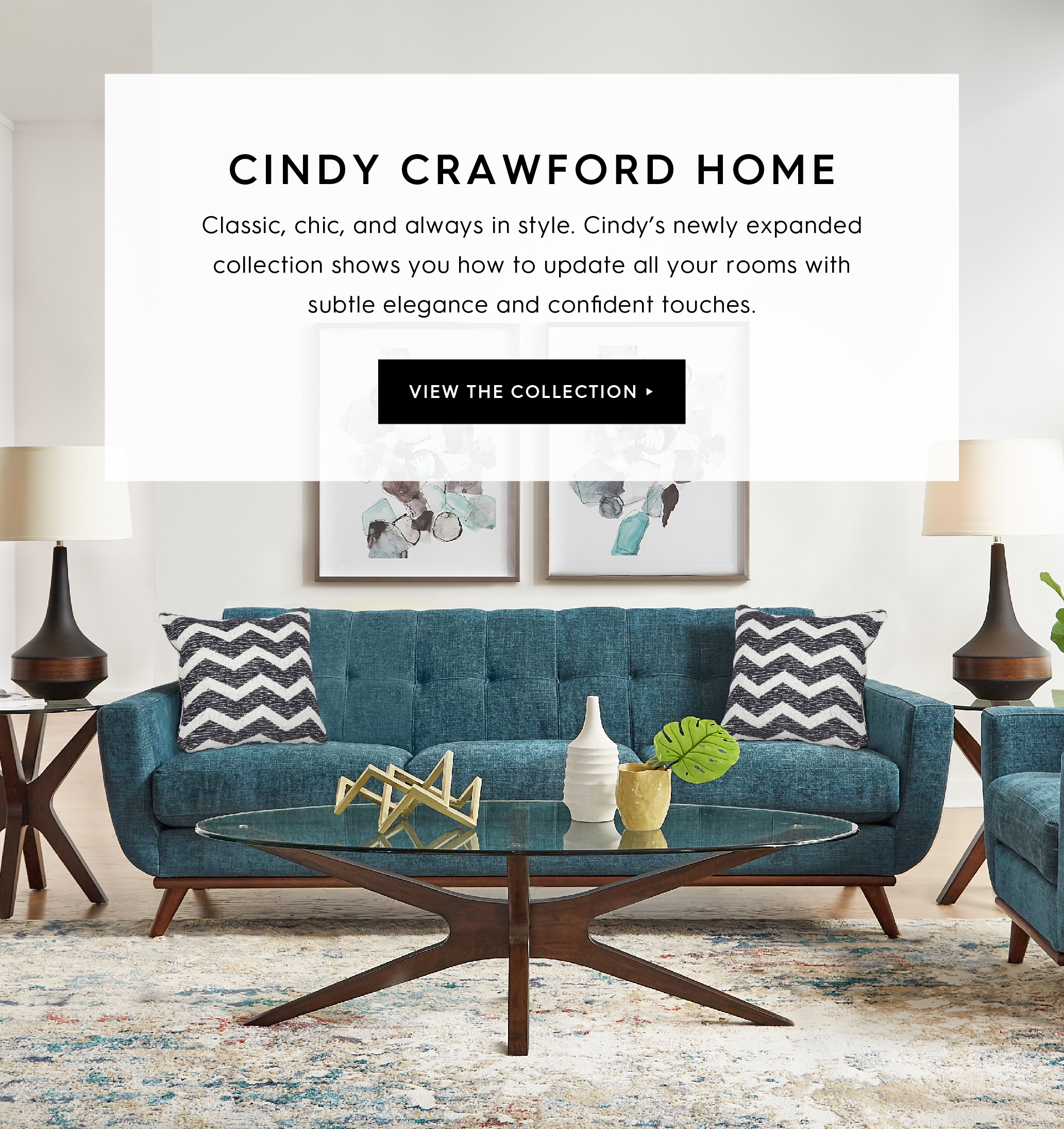 Shop the Cindy Crawford Home Collection.