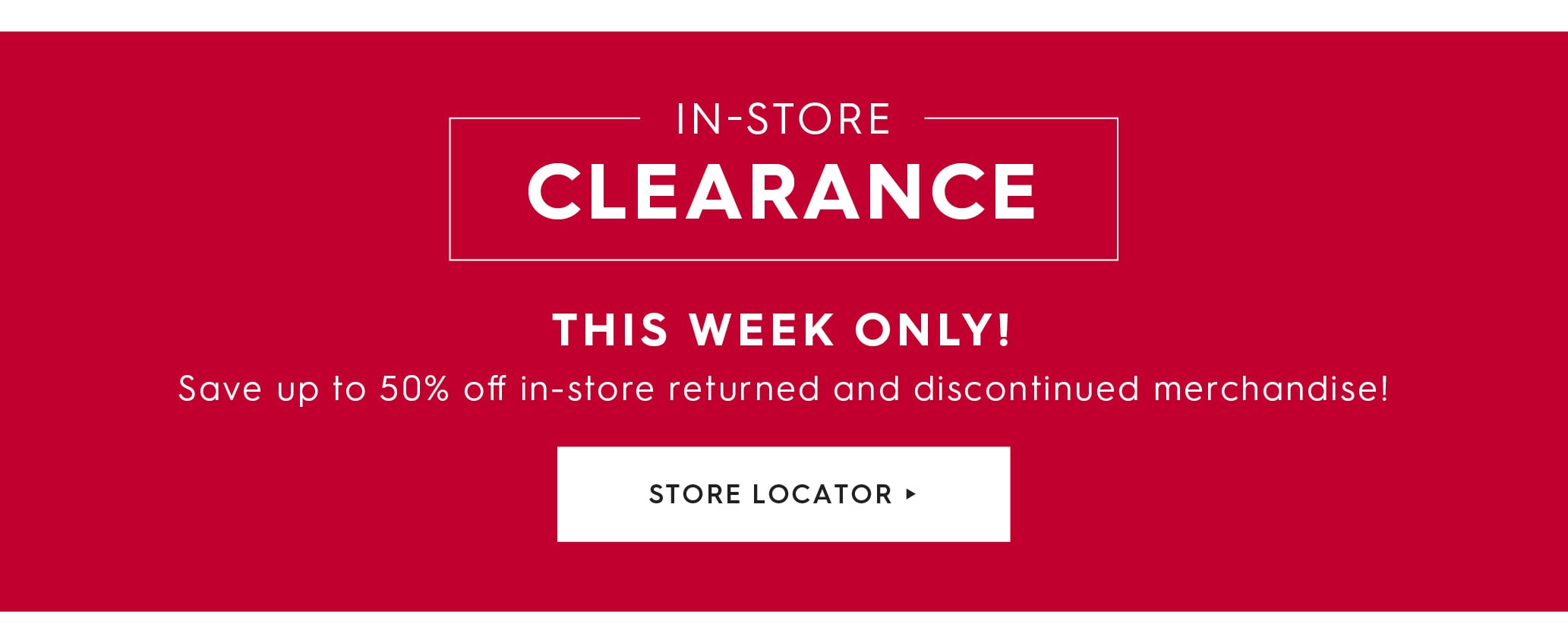 Find a clearance location.