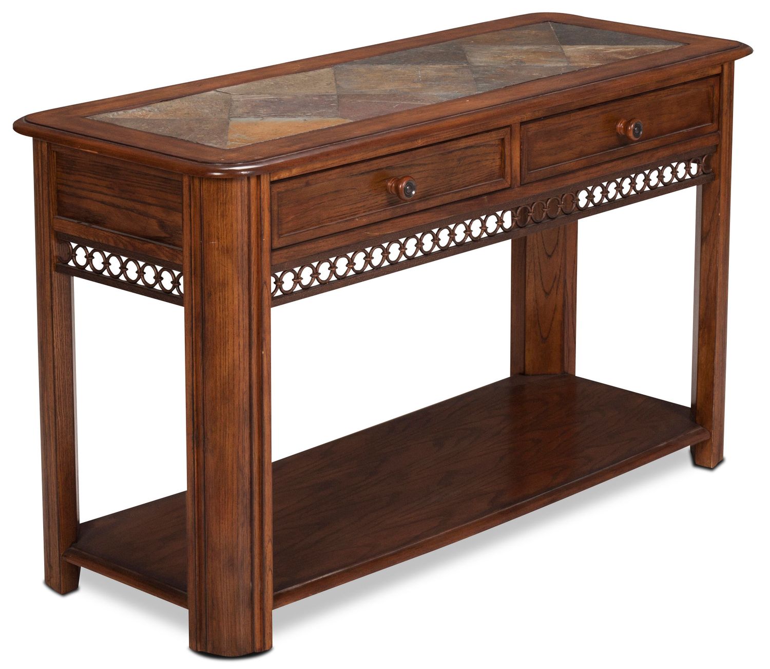 Madison Sofa Table Oak Levin Furniture