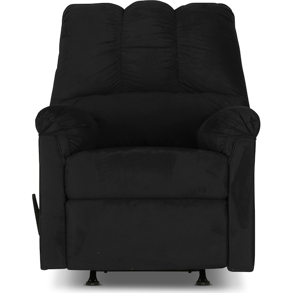 Living Room Furniture - Darcy Rocker Recliner - Black