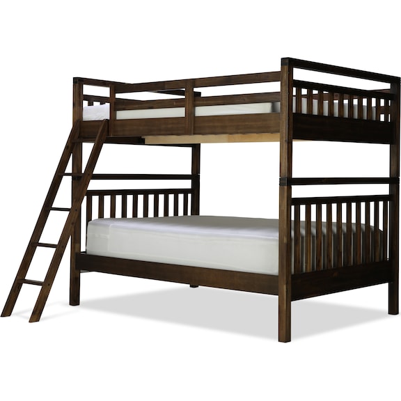 Kids Furniture - St. Croix Full/Full Bunk Bed - Walnut