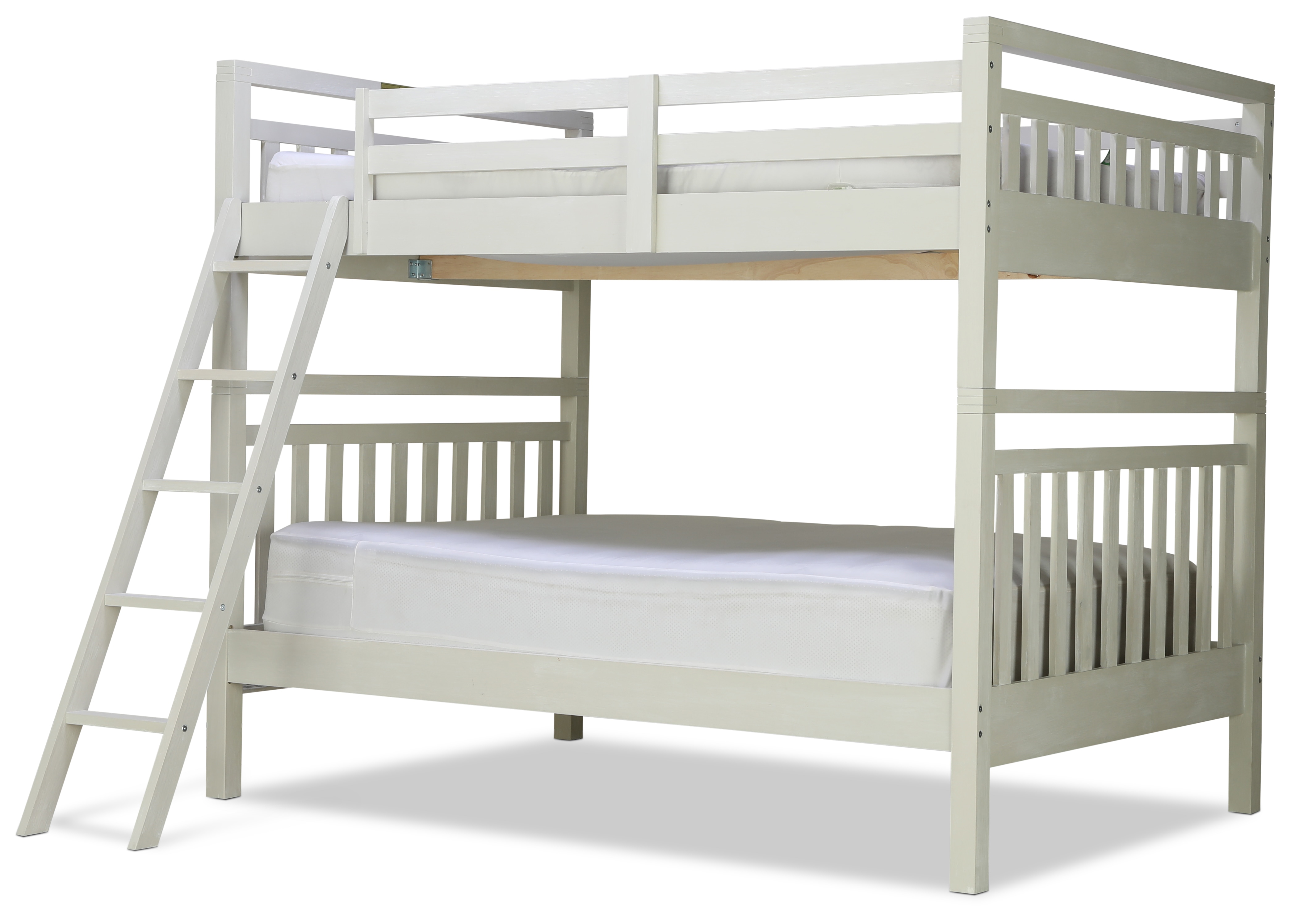 Full Bunk Bed White Levin Furniture, Canwood Overland Bunk Bed