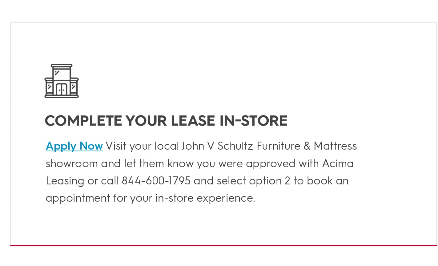 Learn more about Acima Leasing options.