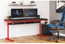  lynxtyn home office black   red of desk h   