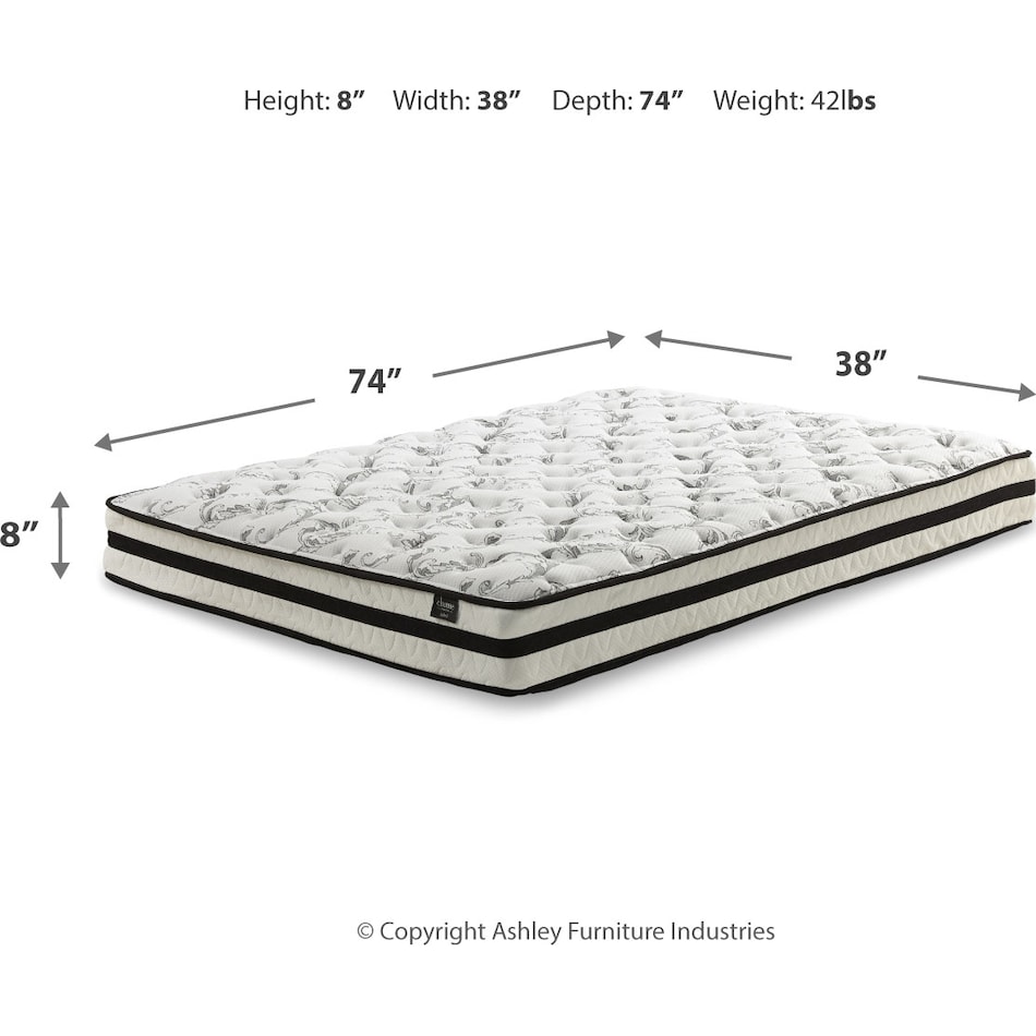  inch chime mattress dimension schematic m  