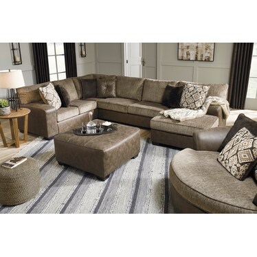 Abalone 3-Piece Sectional - Right Facing