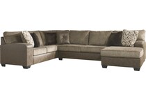 abalone brown  piece sectional p  