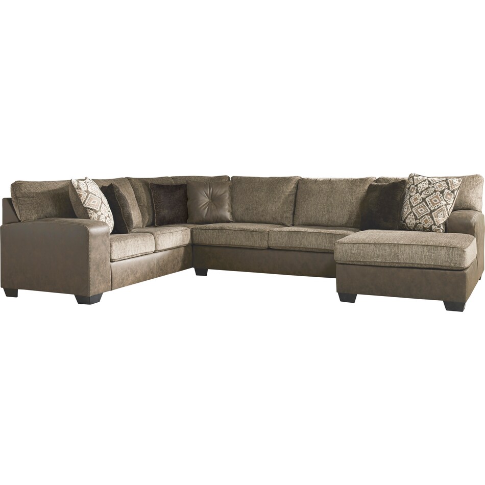 abalone brown  piece sectional p  