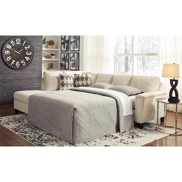Abinger 2-Piece Natural Sleeper Sectional with Chaise