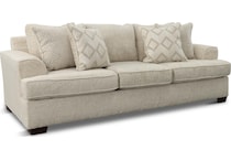 acadia living room cream   gray st stationary fabric sofa   