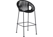 acapulco inch black at wood accent piece lcacbabl  