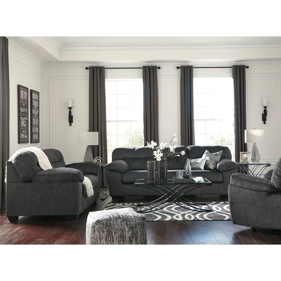 accrington gray sofa   