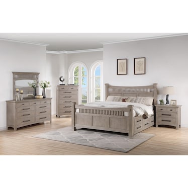 Ackley 5-Piece King Captain Bedroom Set