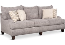 adelaide light gray st stationary fabric sofa   