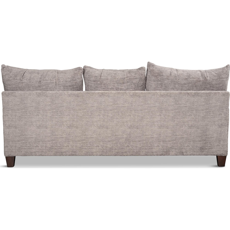 adelaide light gray st stationary fabric sofa   