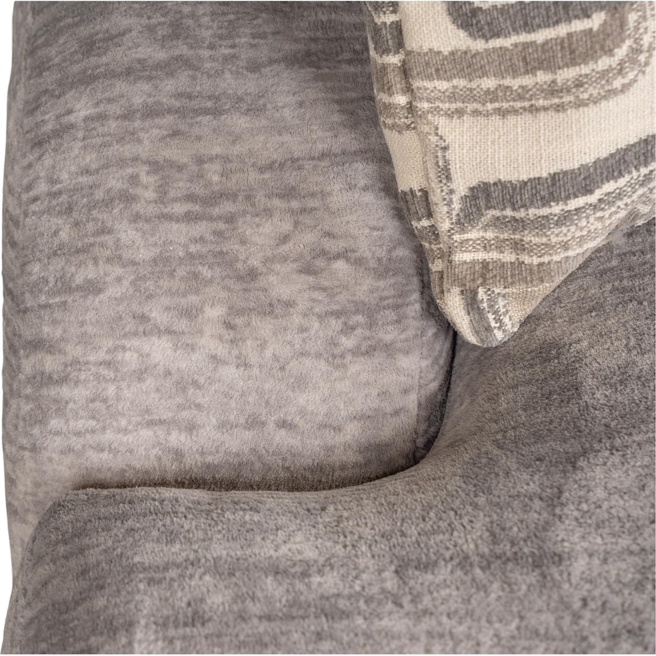 adelaide light gray st stationary fabric sofa   