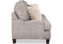 adelaide light gray st stationary fabric sofa   