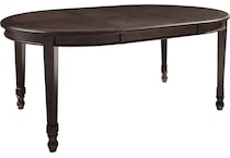 adinton dark brown dining table d   