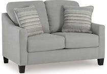 adlai living room gray st loveseat   