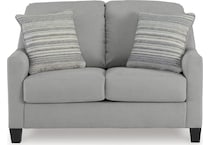 adlai living room gray st loveseat   