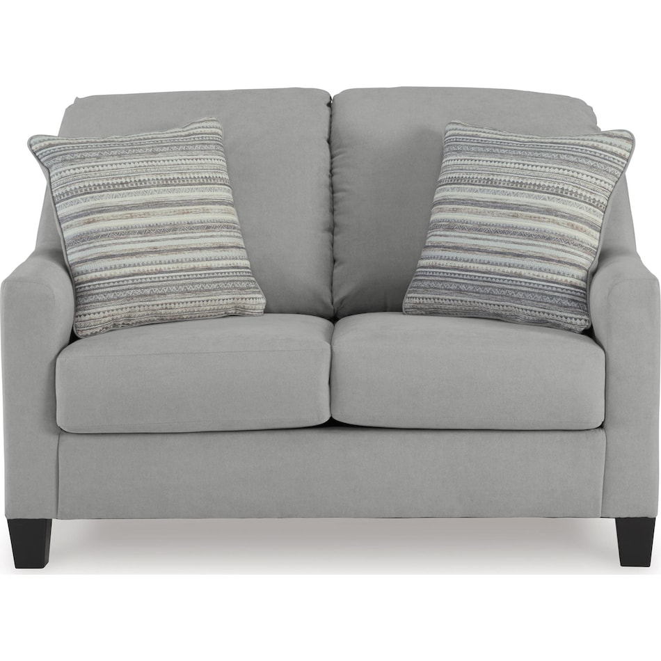 adlai living room gray st loveseat   