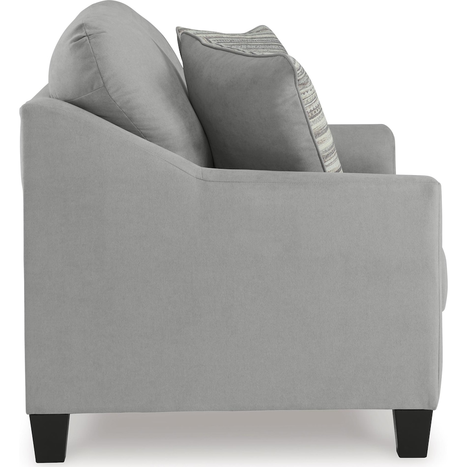 adlai living room gray st loveseat   