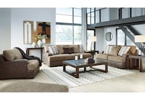 alesbury chocolate st loveseat   