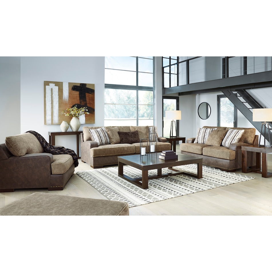 alesbury chocolate st loveseat   