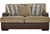 alesbury chocolate st loveseat   