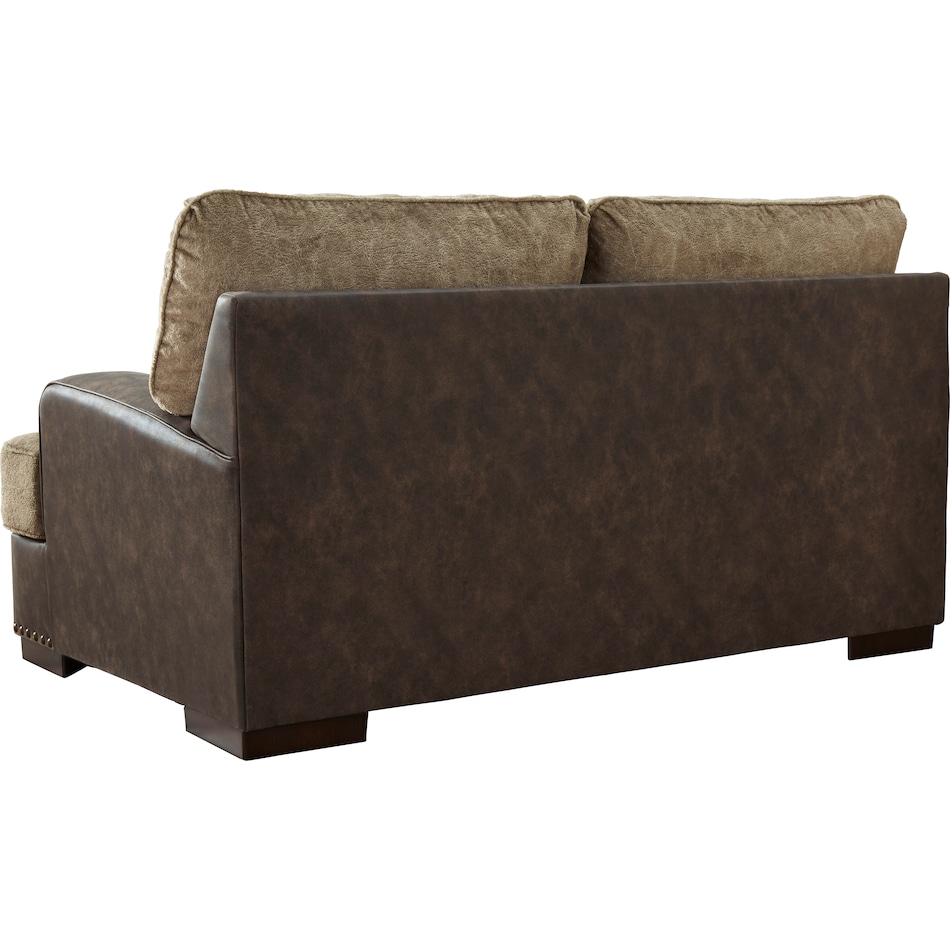 alesbury chocolate st loveseat   