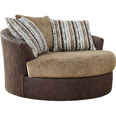 Alesbury Oversized Swivel Accent Chair