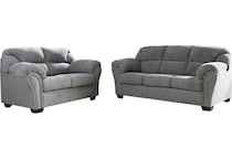 allmaxx gray st feo stationary fabric sofa   