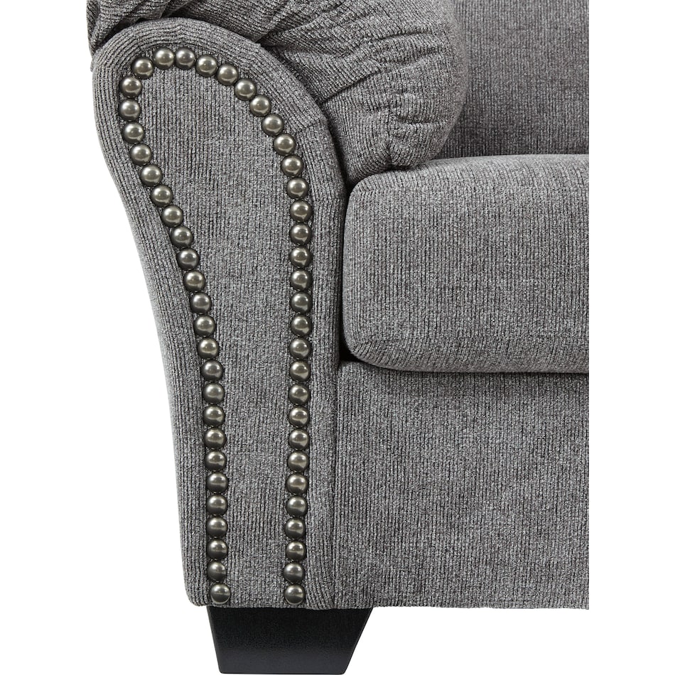 allmaxx gray st feo stationary fabric sofa   