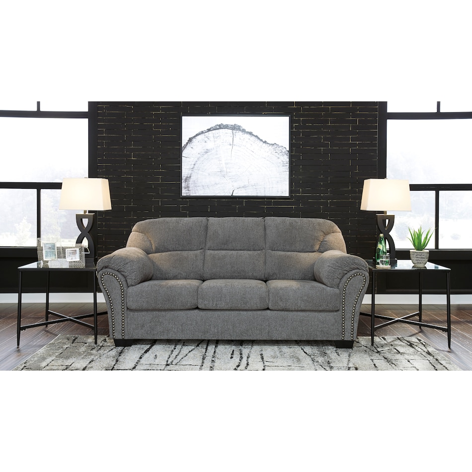 allmaxx gray st feo stationary fabric sofa   