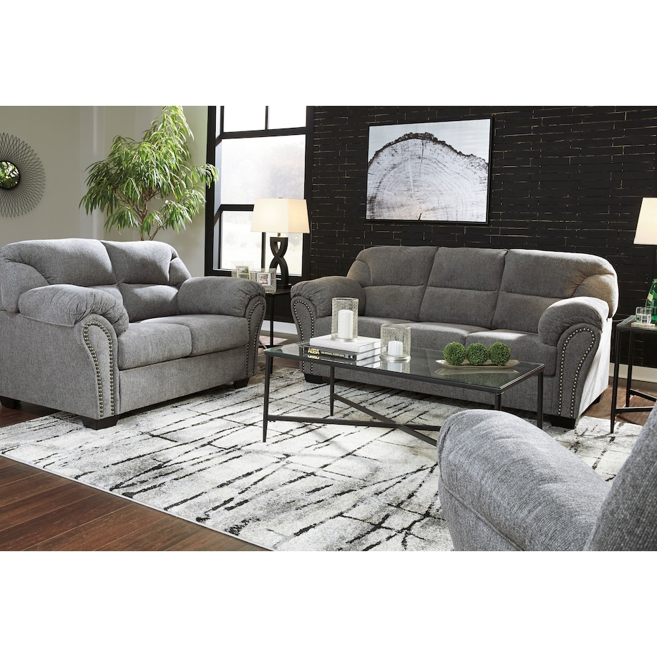 allmaxx gray st feo stationary fabric sofa   