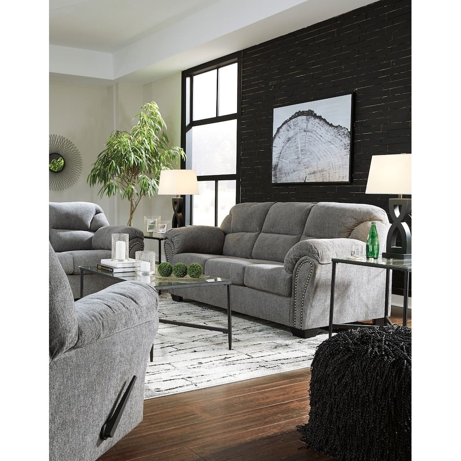 allmaxx gray st feo stationary fabric sofa   