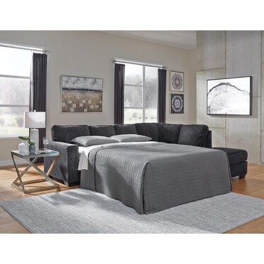 Altari 2-Piece Slate Sleeper Sectional with Chaise