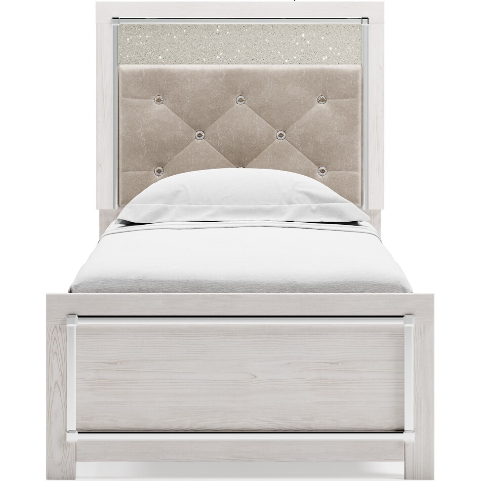 altyra white  piece twin bedroom set rm  