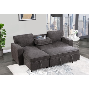 Amir 2-Piece Sectional with Sofa Bed